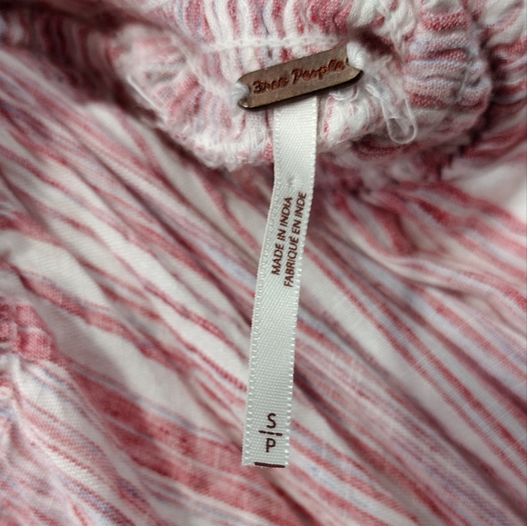 Free People Audrey Striped Halter Maxi Dress Women's S Pink Vacation Beach - Picture 8 of 10